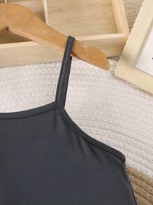 Infant Baby Girls Sleeveless Rompers Backless Jumpsuit Summer Outfit - Black - View 7