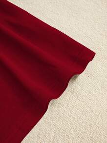 BamGleam Women's Slim Skull & Cross Print Short Sleeve Casual T-Shirt, Fashion Summer Top, Graphic Tee For New Year Clothes Graphic Tees Women Tops - Red - View 4