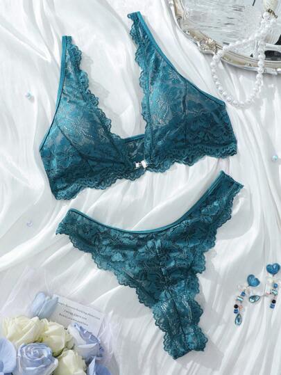 Esselle Kanten Shell Edge Verleidelijke Lingerie Set