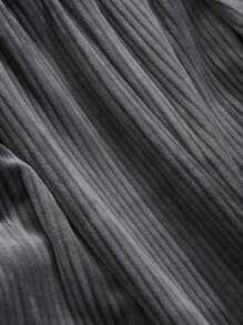 FRIFUL 女士休闲宽松加厚长裤，秋冬 - 灰色 - 查看 3