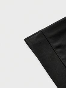AXEPEAK Sudadera holgada con estampado en inglés para hombre - Negro - Ver 6