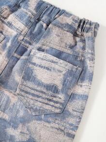 Tween Girl Casual Loose Simple Denim Jeans - Multicolor - View 3