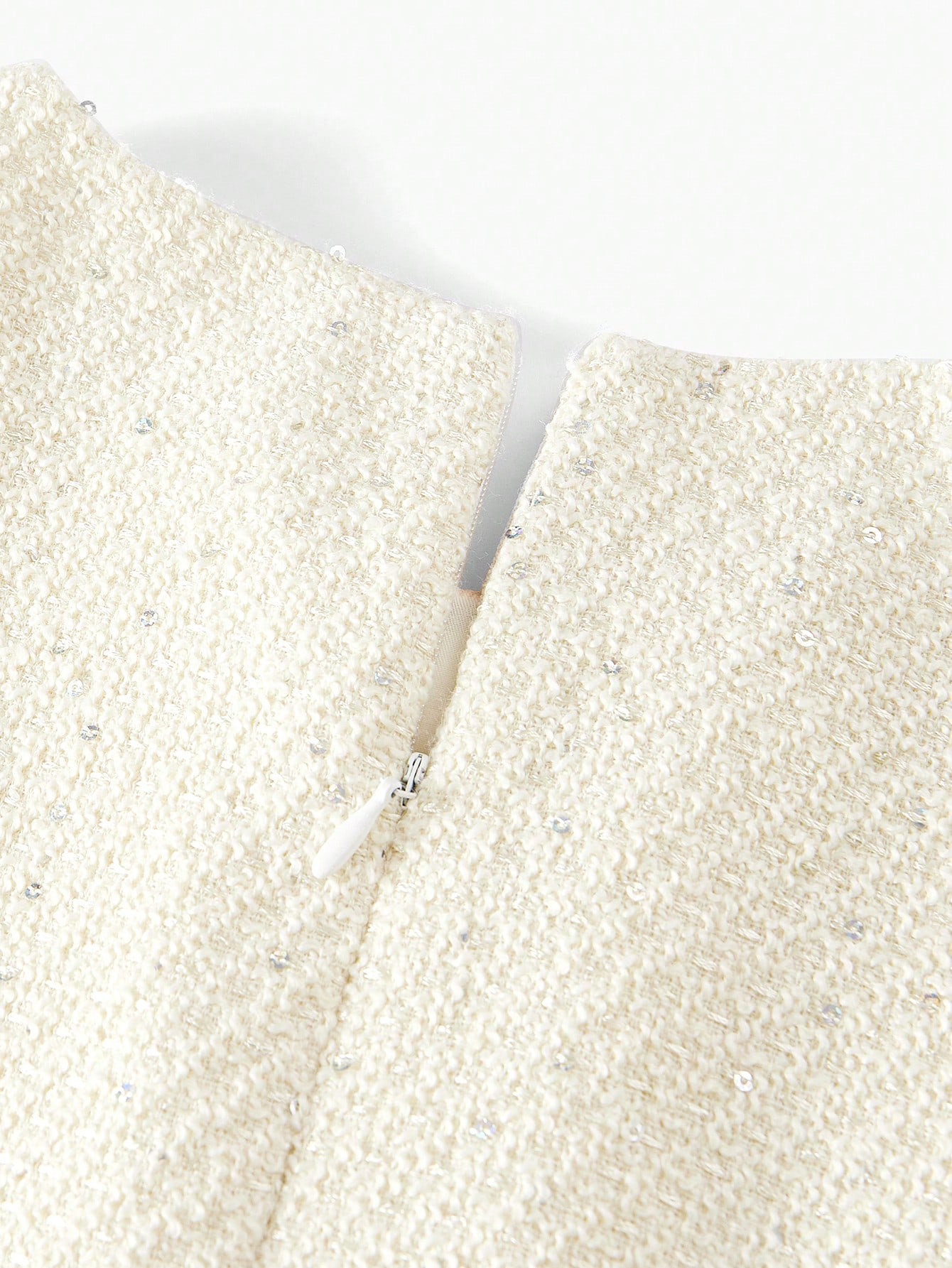 ワンピース sheller gold button box pleated tweed Michael Kors Eyelash Tweed Notch Collar Long Sleeve Gold