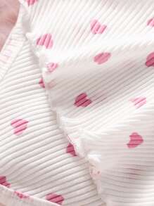 Souflis Souflis 女婴心形 & 蝴蝶结印花连衣裙 - 紅白色 - 查看 7