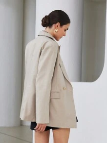 Aveloria Modichic Blazer minimalista y elegante con botones de metal para la dama de oficina que va y viene del trabajo