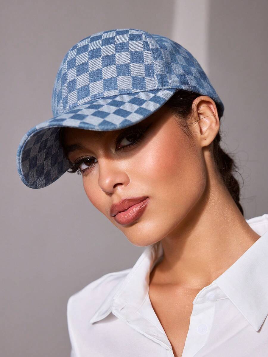 SHEIN SXY 1 件女士街头图案印花棒球帽，适合度假、上学 - 彩色 - 查看 1