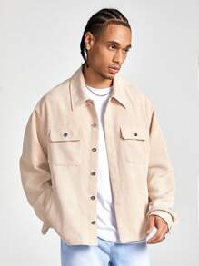 Manfinity VCAY 男士宽松长袖梭织外套，适合秋冬