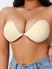 1 对加大码女式弹性面料加垫胸罩文胸花瓣