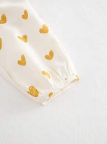 Cozy Pixies 2pcs Girl Sets - Solid Round Neck Ruffle Sleeveless Top And Polka Dot Pants - Brown - View 9