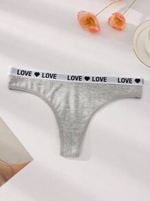 7条/包 纯色低腰棉质女士内裤，运动丁字裤无缝弹力透气女士三角裤 - 彩色 - 查看 8