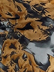 Zolique Women's Sexy Tie Dye Side Slit Tube Dress, Summer