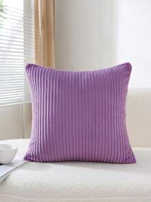 1pc Purple Color Cushion Cover, Simple Throw Pillowcase For Home Decor, No Pillow Core Christmas For Holiday Gift Giving