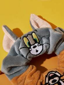 TOM & JERRY X SHEIN 1个卡通图案发圈，适合日常佩戴、发绳、情人节礼物 - 彩色 - 查看 7