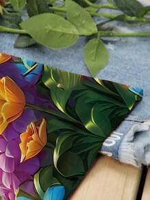 INAWLY 女士夏季休闲猫咪与蝴蝶印花圆领短袖 T 恤图案 T 恤女式上衣 - 白色 - 查看 5