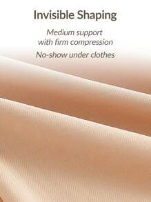 SHAPORA Shaping High-Waisted Mid Thigh Shapewear Short Bottom Body Shaper Butt Lifter-Tummy Waist Thigh Control - Apricot - View 11