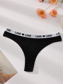 7条/包 纯色低腰棉质女士内裤，运动丁字裤无缝弹力透气女士三角裤 - 彩色 - 查看 6