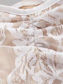 SHEIN MOD Conjunto de dos piezas con chaleco de encaje blanco y falda de cola de pez, conjunto formal soñado, conjunto para baile de graduación, conjunto para crucero, ropa para Halloween, atuendo de los años 90, conjuntos de otoño, moda coreana, Novia Cadáver, conjunto de dama de honor, atuendo para cena, conjunto de cumpleaños para mujer, baile de bienvenida, conjunto con volantes, Renacimiento