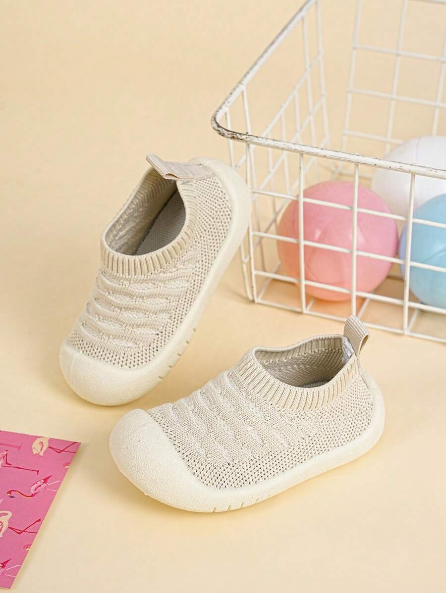 婴儿运动鞋户外防滑舒适透气宝宝学步鞋 - 米色 - 查看 1