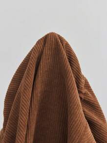 SHEIN Maternity Casual Button-Up Corduroy Jacket & Long Sleeve Coat, & Coat, Fall/Winter