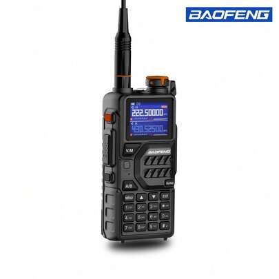 宝峰 K5PLUS 10W 多频段 UHF VHF AM 航空频段 999CH 2500mAh 远距离手持对讲机