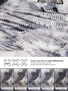 1 chiếc chăn, bộ đồ giường, mềm mại và ấm áp, thân thiện với da và thoáng khí, nhẹ và sang trọng, màu trơn, thiết kế tối giản và thời trang, phù hợp cho ghế sofa, phòng ngủ, phòng khách, thoải mái toàn diện, vật dụng cần thiết khi đi du lịch, chăn ngủ trưa, nhiều kích cỡ, có thể giặt máy, trang trí phòng, trang trí mùa đông - Xám - Xem 8