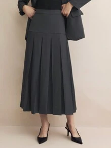 BizChic Women's Elegant Office Wear 3D Floral Suit Office Attire - Grey - View 6