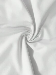 Slaydiva Áo len nữ màu trắng cổ tròn + tay áo khoét chữ V, tay lửng, dáng ôm vừa vặn, xếp ly ở cả hai bên, phong cách mới giản dị và thanh lịch-D - trắng - Xem 8