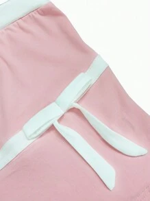 INAWLY Áo băng đô trang trí nơ màu sắc dành cho nữ, mùa hè - Màu Hồng baby - Xem 6