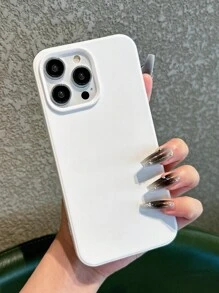 iPhone 13 Pro Max 磨砂防摔创意手机壳，苹果手机壳 - 白色 - 查看 2