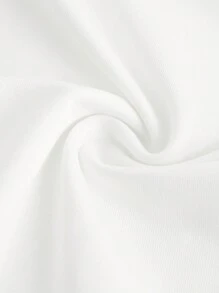 Firerie Body asimétrico con volantes sin tirantes para mujer, para uso diario, vacaciones, boda, citas, festivales de música - Blanco - Ver 8