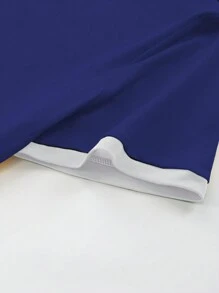 Manfinity Dauomo Brazil 7 Letter & Number Print T-Shirt For Men - Blue - View 5