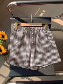 Comfortcana Plaid Casual Lounge Shorts