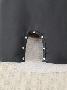 Infant Baby Girls Sleeveless Rompers Backless Jumpsuit Summer Outfit - Black - View 6