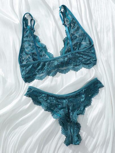 Esselle Kanten Shell Edge Verleidelijke Lingerie Set view 2