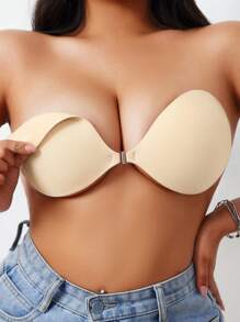 1 对加大码女式弹性面料加垫胸罩文胸花瓣