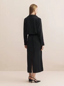 BizChic Women's Elegant Commuter Shirt Dress Dress Work Dress