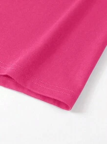 Manfinity LEGND Men Summer Casual Letter Graphic Pink T-Shirt - Watermelon Pink - View 3