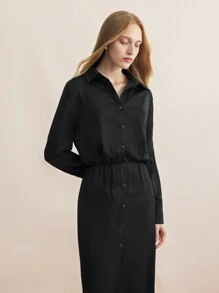BizChic Women's Elegant Commuter Shirt Dress Dress Work Dress