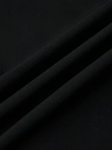 SHEIN Clasi 大尺碼女士雙排扣西裝連衣裙 - 黑色 - 查看 5