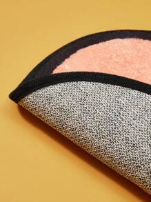 TOM & JERRY X SHEIN 1 pieza Alfombra con estampado de ratón de dibujos animados - Marrón - Ver 5