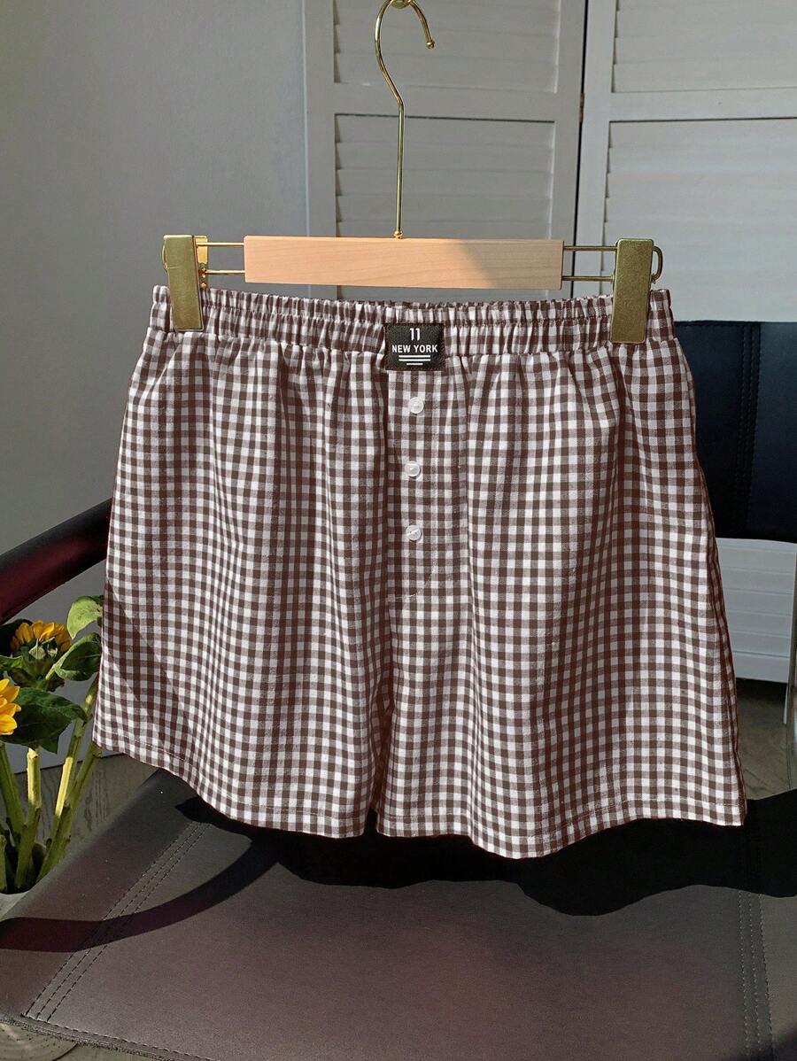 Comfortcana Plaid Casual Lounge Shorts