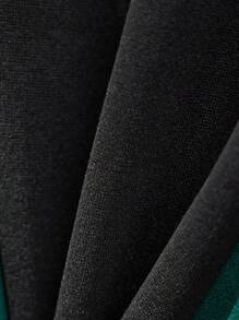 SHEIN 2 件装 Tween Boys 舒适休闲风格撞色字母印花连帽衫和裤子套装，适合秋春、户外、街头、派对、家居、高性价比、羊毛、加厚 - 彩色 - 查看 3