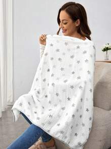 1 件装 Cozy Pixies 可爱星星印花舒适哺乳巾 [Oeko-Tex 认证]