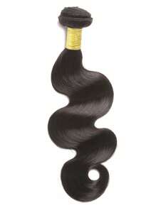 1 件波浪发束天然黑色处女人发束接发 8-30 英寸编织束纬发接发便宜女士 - Natural Black - 查看 3