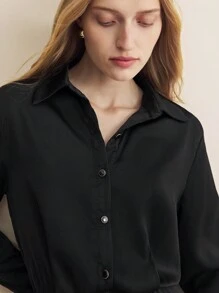 BizChic Women's Elegant Commuter Shirt Dress Dress Work Dress
