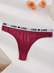 7条/包 纯色低腰棉质女士内裤，运动丁字裤无缝弹力透气女士三角裤 - 彩色 - 查看 7