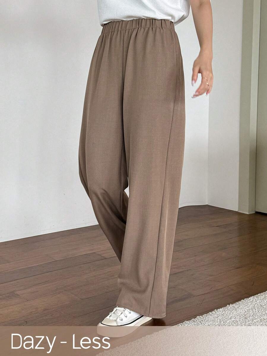 DAZY 女士休闲直筒裤，商务休闲风格