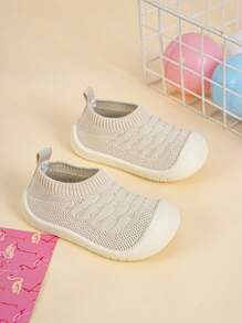 婴儿运动鞋户外防滑舒适透气宝宝学步鞋 - 米色 - 查看 4