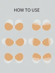 1 对红豆紧肤贴 - 杏色 - 查看 7