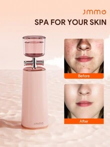 JMMO 面部喷雾，无线喷枪套装氧气面部喷雾 800mAh，便携式化妆喷枪，用于面部身体补水，护肤工具，美容和个人护理必备工具圣诞礼物，秋冬假期必备品露营度假必需品度假配件，露营用品 800mAh 电池容量 - 粉色 - 查看 1